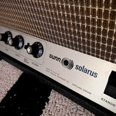 Sunn Solarus 60-Watt Guitar Amp Head (1968-69) and 1x15" cabinet image 18