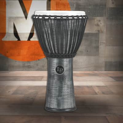 Latin Percussion LP World Beat FX Rope 11" Djembe - Synthetic Grey (LP724G) image 1