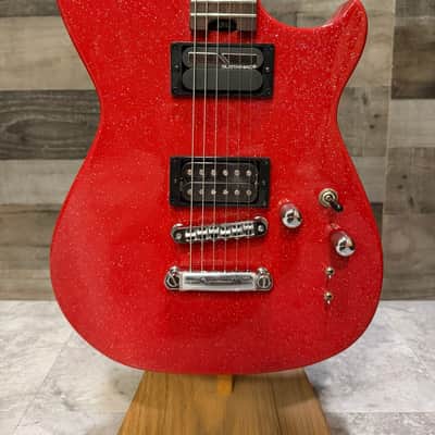 Cort Manson MBM-2 Matt Bellamy  Electric Guitar w/ Sustainiac - Red Sparkle image 3