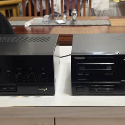 VINTAGE TECHNICS INTEGRATED AMPLIFIER/DOUBLE CASSETTE DECK COMPONENTS/JAPAN image 1