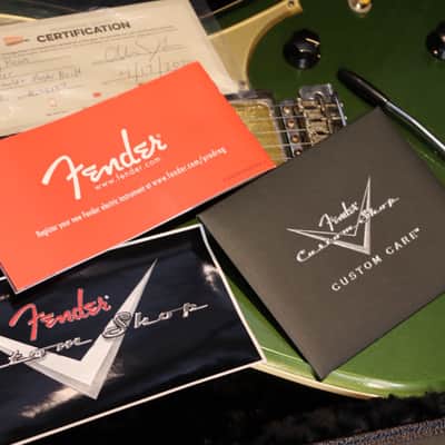 Fender Custom Shop Brawler Journeyman Relic Cadillac Green Master Built by Carlos Lopez 2020 image 11