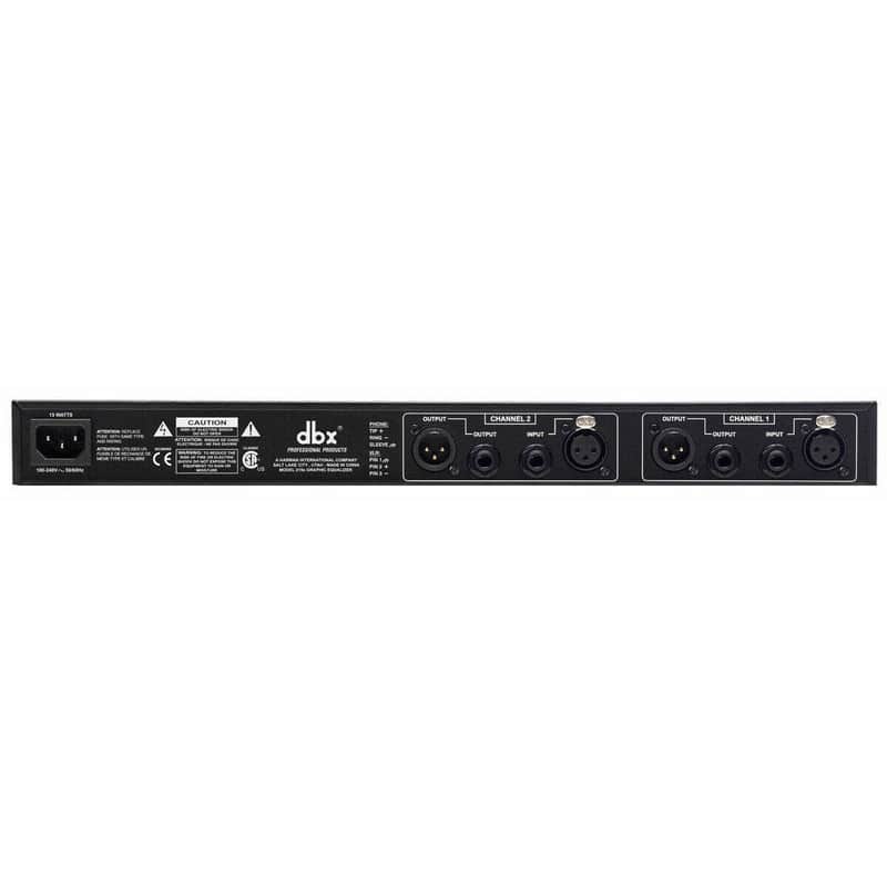 DBX pro 215S Dual Channel 15-Band Equalizer Front Panel Bypass Switch image 1