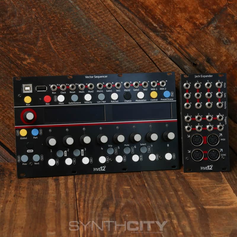 Five12 Vector Eurorack Sequencer MK1 with Jack Expander image 1