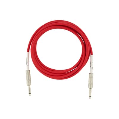 Fender Original Series Instrument Cable, 10 Ft - Fiesta Red 10 Ft Straight image 3