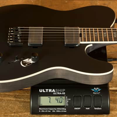 Schecter PT SLS Elite Evil Twin - Ebony - Satin Black image 8
