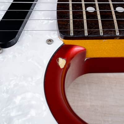 Fender MG-69 Mustang Reissue MIJ 2010 Candy Apple Red w/ Matching Headstock Japan w/ Bag image 4