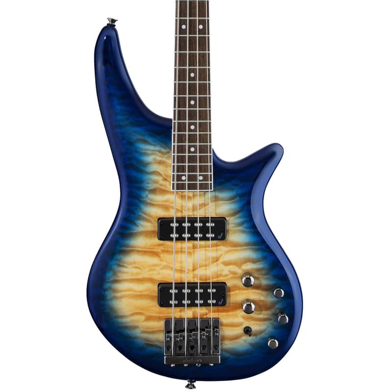 Jackson JS3Q Spectra Bass IV - Amber Blue Burst image 1
