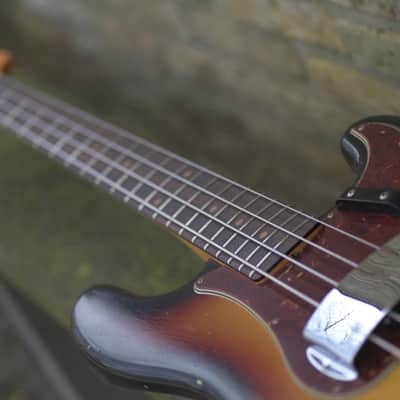 Fender Custom Shop '64 Precision Bass, Relic - Bleached 3-color Sunburst image 11