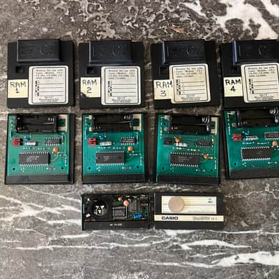 Vintage Casio CZ Synth Lot: RA-3 and 4x EZCZ cartridges image 3