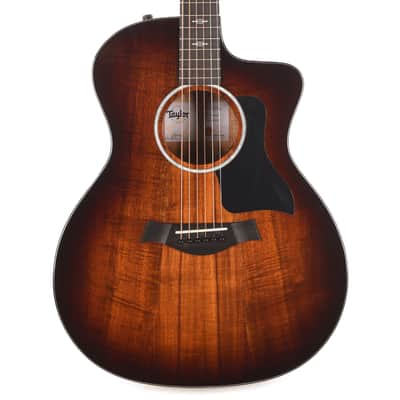 Taylor 224ce-K DLX Grand Auditorium Hawaiian Koa Shaded Edgburst ES2 (Serial #2211275459) image 2