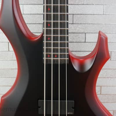ESP LTD FL-4 Fred Leclercq Signature - Black Red Burst Satin image 4