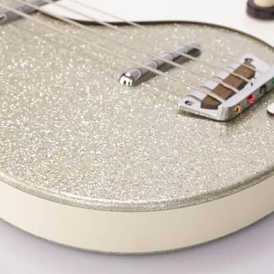 90s Danelectro '59 DC Long Scale 4-String Sparkle Bass Wendy & Lisa #37081 image 17