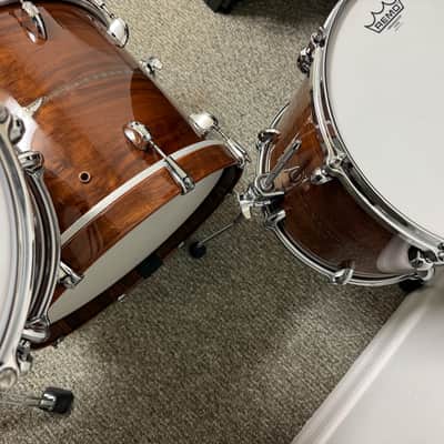 Tama Star Bubinga Bop Drum Set - Natural Indian Laurel 18x14 12x8 14x12 image 6