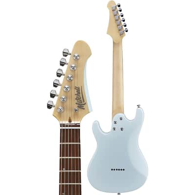 Mitchell TD100 Short-Scale Electric Guitar Regular Powder Blue 3-Ply White Pickguard image 4