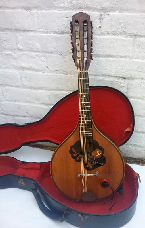 GOLDKLANG (Ger) 12 string electric concert mandolin - 30s / 50s + Hardcase image 1