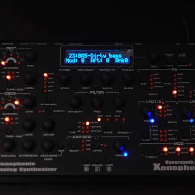 MINT Hypersynth Xenophone with Custom-made Case and tilted wooden sides image 1