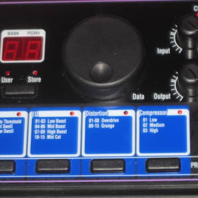 lightly used DOD FX7Guitar FX Processor / Preamp + NON original 9VAC adaptor (unit from December 1995) black, hard plastic casing, metal bottom plate (NO box, NO paperwork) image 17