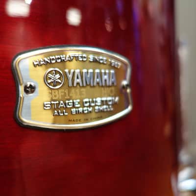 Yamaha Stage Custom 18x16 Floor Tom Cranberry Red image 3