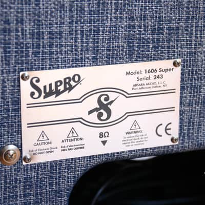 Supro 1606 '64 Super 5-Watt 1x8" Guitar Combo - Blue Rhino image 3