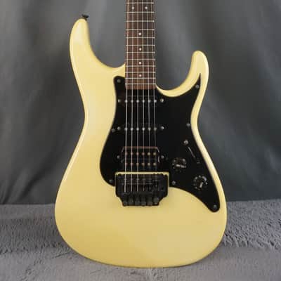 Fernandes HSS Electric Guitar - Vintage White - Japan w/ Hard Case image 2