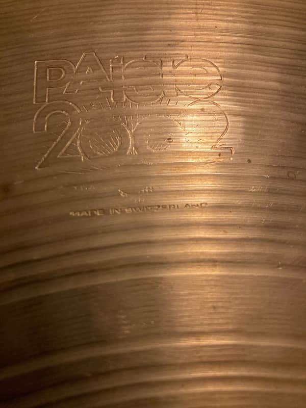 Paiste 20" Ride Black Lable made in switzerland 1977 - bronze image 1