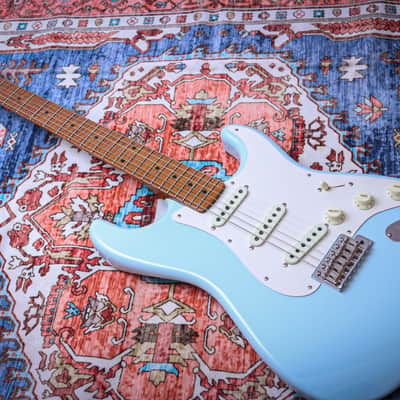 FENDER USA Custom Shop 50's Ltd Roasted Closet Classic Stratocaster "Sonic Blue + Roasted Maple" (2025) (Reserved) image 5