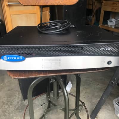 Crown CTs 2000 2-Channel 1000 WPC Power Amp With IEC and input connectors. Fresh Church Removal. (second listed) image 1