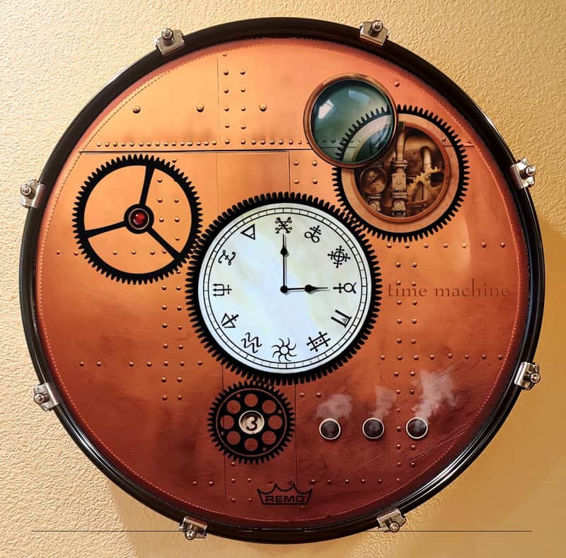 Neil Peart, Time Machine / Clockwork Angels, 22" Bass Drum Head image 1