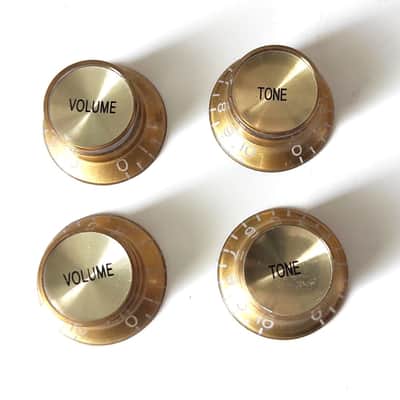 4 Gibson SG style Gold, Gold reflector 2 Tone +2 Volume Knobs with Gold Reflecto image 2