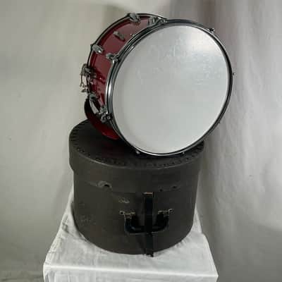 Vintage 14" Slingerland Marching Snare Drum in Red Sparkle image 1