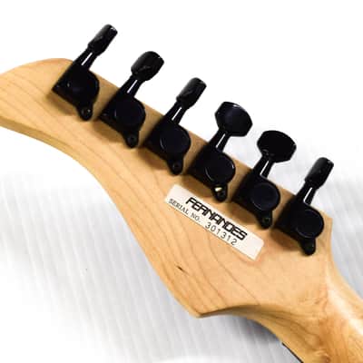 Fernandes FR Model Black Solid Body Electric Guitar image 12