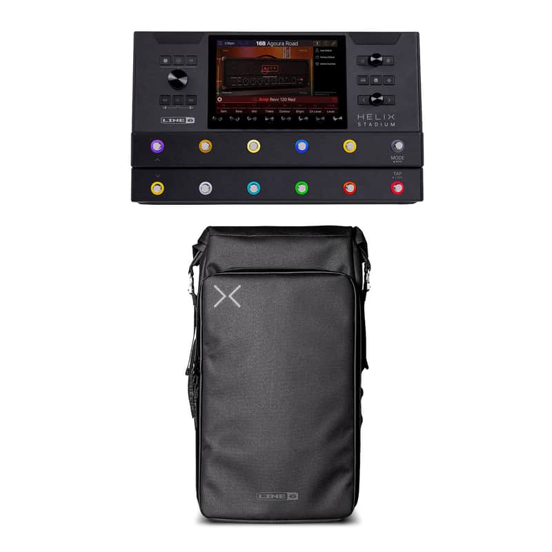 Line 6 Helix Stadium Floor Amp Modeler & Multi Effects Processor and Backpack Bundle image 1