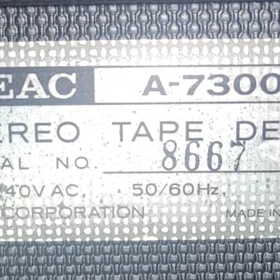 TEAC A-7300 1/4" 2-Track Reel to Reel Tape Recorder 1970s - Silver image 2