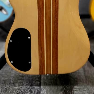 AIO Wolf JB5 5 String Jazz Bass - Ebony New Model w/ Humbucker PU GS-001 image 12