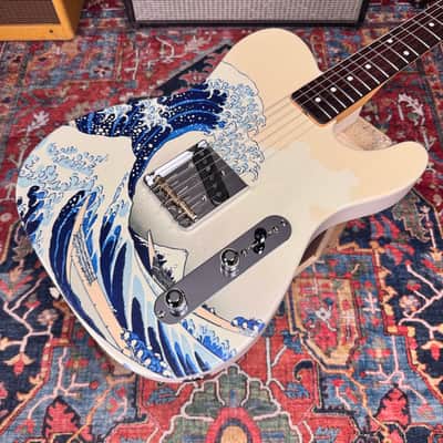 2024 Fender Art Canvas Esquire Hokusai "The Great Wave" MIJ image 6