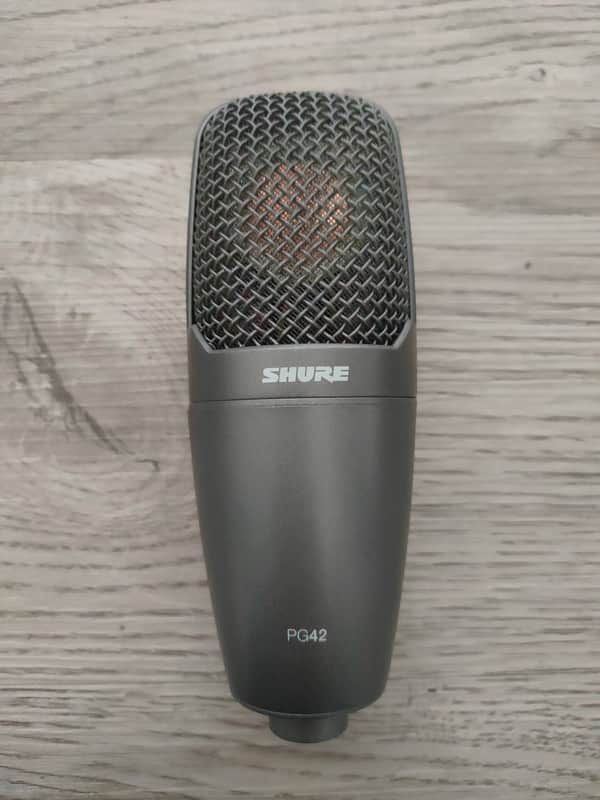 Shure PG42 Cardioid Condenser Microphone (XLR Cable)- Black image 1