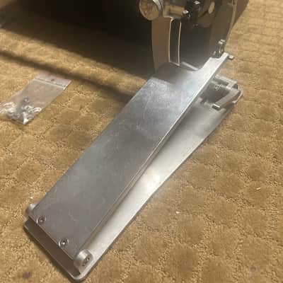 Trick PRO1V2BF Pro 1V Bigfoot Double Bass Drum Pedal 2010s - Silver with Carry Case and ACD Unlimited Shim Upgrade image 2