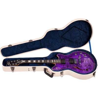 EVH SA-126 Special, QM Semi-Hollow Electric Guitar - Transparent Purple image 7