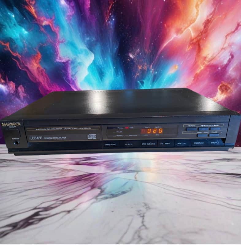 Vintage Magnavox CDB 480 CD Player High Fidelity Serviced New Belts Very Rare🔥 image 1