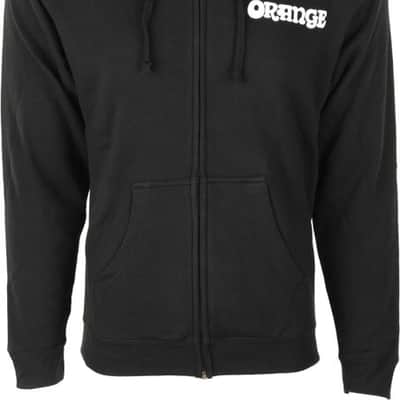 Orange Logo and Crest Full-Zip Hoodie - Medium image 2