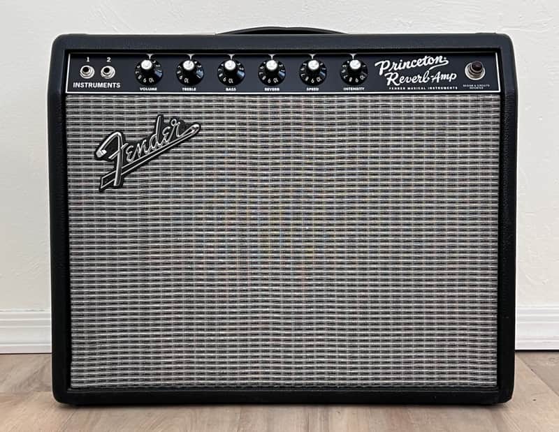 Fender '65 Princeton Reverb Reissue 12-Watt 1x10" Guitar Combo 2008 - Present - Black image 1
