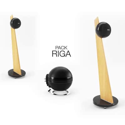 CABASSE Riga 2 On-Stand 2-Way Coaxial Speakers (Pair including Stands) - NEW! image 5
