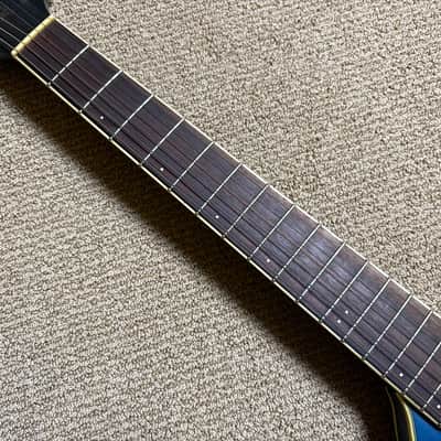 Washburn Rover RO10TBL Travel Acoustic Guitar Trans Blue image 6