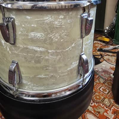 Ludwig  Rack Tom 14x10 Players  1970s  - White Marine Pearl image 5