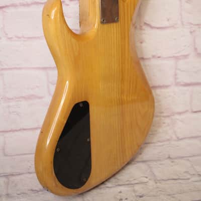 Vintage 1980s Carlo Robelli 4 String Bass- Solid Ash Body w/ Humbucker image 7