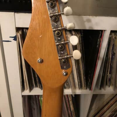 Teisco Melody Plus 3 Pickup Sunburst Solid Body Guitar - Vintage 60's W/Hard Case image 8