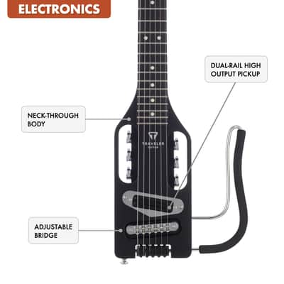 Traveler Guitar Ultra-Light Electric Travel Guitar (Matte Black) image 4