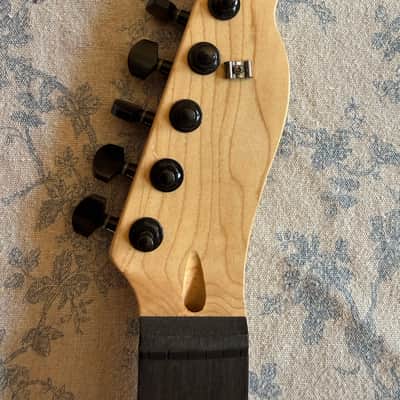 Telecaster Neck with tuners- maple w/pau ferro fretboard image 2