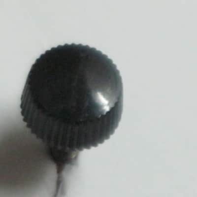 ONE used genuine Boss thumb screw (black hard plastic head) 1990s -2010s - HEAD: Black hard plastic- Top Side has light surface cloudiness, outer sides are ribbed - have some tiny nicks /  threaded shaft is silver color metal (but has discoloration) image 17