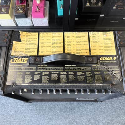 Crate GT80 DSP Tube Hybrid "Quadradrive" 1x12" combo amplifier-USA 1993 Black- w/ft sw image 3
